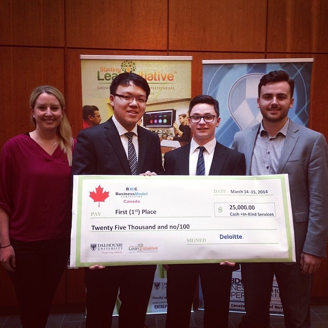 We were 1st place winners at CBMC in Halifax beating top MBA and PhD teams from around Canada for the $25,000 grand prize.