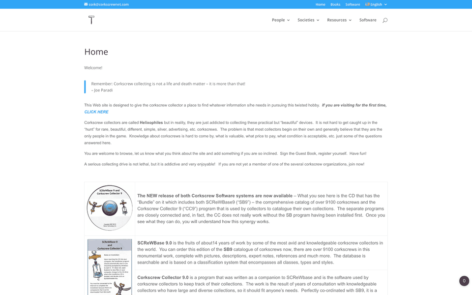 New CorkscrewNet.com website.